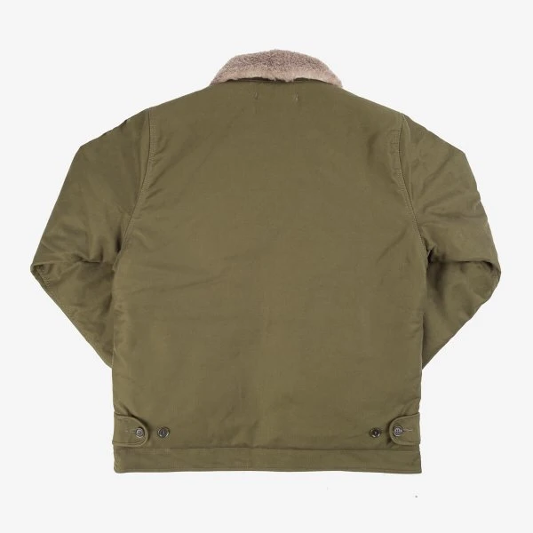 Whipcord N1 Deck Jacket - Olive Drab Green 6 Whipcord N1 Deck Jacket - Olive Drab Green - Image 4