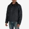Oiled Whipcord N1 Deck Jacket - Black -Denim Clothing-Iron Heart International IHM 37 BLK