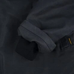 Oiled Whipcord N1 Deck Jacket - Black -Denim Clothing-Iron Heart International IHM 37 BLK 11