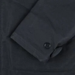 Oiled Whipcord N1 Deck Jacket - Black -Denim Clothing-Iron Heart International IHM 37 BLK 13