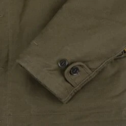Oiled Whipcord N1 Deck Jacket - Olive -Denim Clothing-Iron Heart International IHM 37 ODG 6