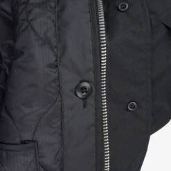 5oz Quilted Lining M-51 Type Field Coat - Black -Denim Clothing-Iron Heart International IHM 38 BLK 11