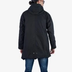 5oz Quilted Lining M-51 Type Field Coat - Black -Denim Clothing-Iron Heart International IHM 38 BLK 3