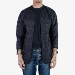 5oz Quilted Lining M-51 Type Field Coat - Black -Denim Clothing-Iron Heart International IHM 38 BLK 5