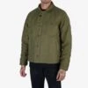 Whipcord A2 Deck Jacket - Olive Drab Green -Denim Clothing-Iron Heart International IHM 40 GRN