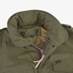 Quilt Lining M65 Field Jacket - Olive Drab Green -Denim Clothing-Iron Heart International IHM 41 GRN 13