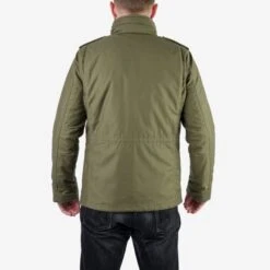 Quilt Lining M65 Field Jacket - Olive Drab Green -Denim Clothing-Iron Heart International IHM 41 GRN 2
