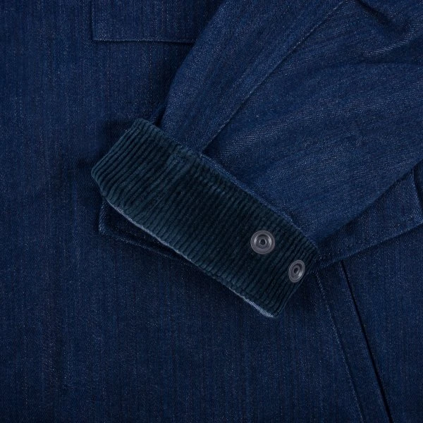 16oz Natural Indigo Selvedge Denim M65 Field Jacket 15 16oz Natural Indigo Selvedge Denim M65 Field Jacket - Image 13