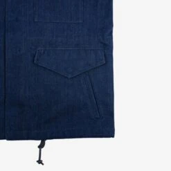 16oz Natural Indigo Selvedge Denim M65 Field Jacket 35 16oz Natural Indigo Selvedge Denim M65 Field Jacket -Denim Clothing-Iron Heart International IHM 42 IND 13