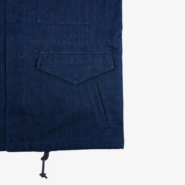 16oz Natural Indigo Selvedge Denim M65 Field Jacket 16 16oz Natural Indigo Selvedge Denim M65 Field Jacket - Image 14