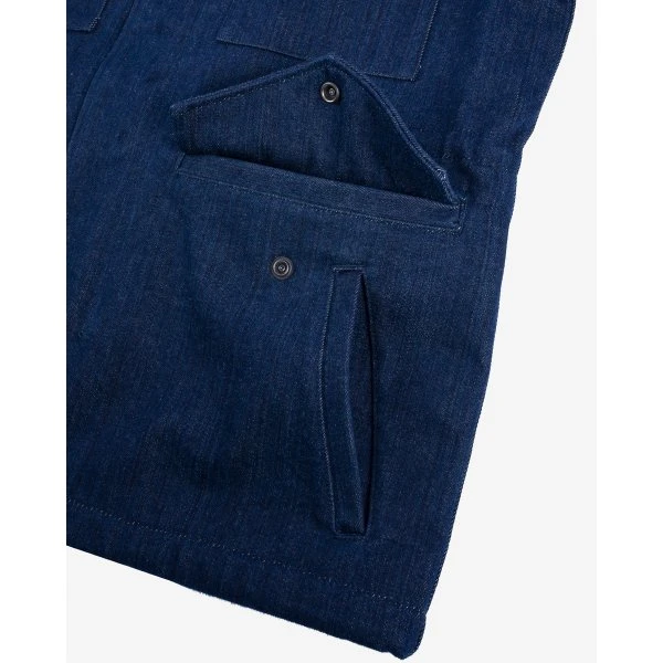 16oz Natural Indigo Selvedge Denim M65 Field Jacket 17 16oz Natural Indigo Selvedge Denim M65 Field Jacket - Image 15