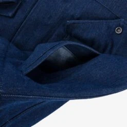 16oz Natural Indigo Selvedge Denim M65 Field Jacket 37 16oz Natural Indigo Selvedge Denim M65 Field Jacket -Denim Clothing-Iron Heart International IHM 42 IND 15