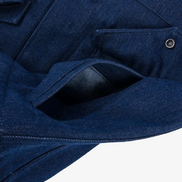 16oz Natural Indigo Selvedge Denim M65 Field Jacket 18 16oz Natural Indigo Selvedge Denim M65 Field Jacket - Image 16