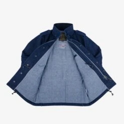 16oz Natural Indigo Selvedge Denim M65 Field Jacket 26 16oz Natural Indigo Selvedge Denim M65 Field Jacket -Denim Clothing-Iron Heart International IHM 42 IND 4
