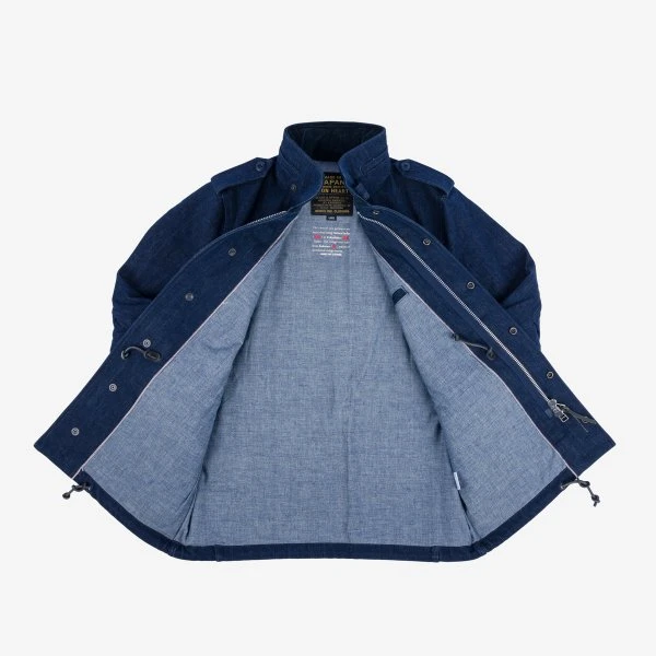 16oz Natural Indigo Selvedge Denim M65 Field Jacket 7 16oz Natural Indigo Selvedge Denim M65 Field Jacket - Image 5