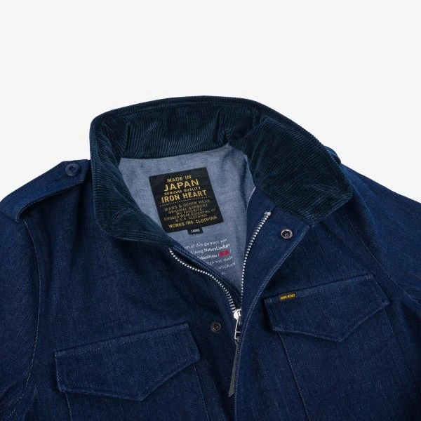 16oz Natural Indigo Selvedge Denim M65 Field Jacket 9 16oz Natural Indigo Selvedge Denim M65 Field Jacket - Image 7