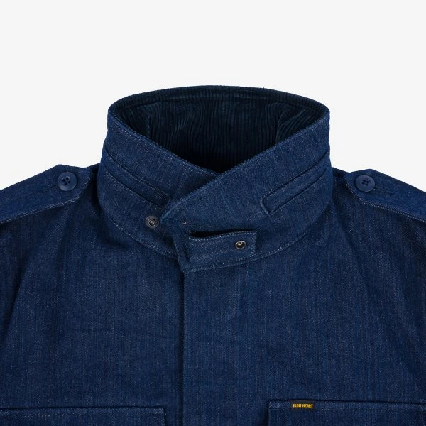 16oz Natural Indigo Selvedge Denim M65 Field Jacket 10 16oz Natural Indigo Selvedge Denim M65 Field Jacket - Image 8