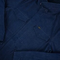 16oz Natural Indigo Selvedge Denim M65 Field Jacket 31 16oz Natural Indigo Selvedge Denim M65 Field Jacket -Denim Clothing-Iron Heart International IHM 42 IND 9