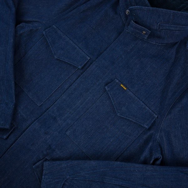 16oz Natural Indigo Selvedge Denim M65 Field Jacket 12 16oz Natural Indigo Selvedge Denim M65 Field Jacket - Image 10