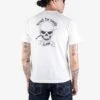 6.5oz 'Break The Needle' Loopwheel Crew Neck T-Shirt With Longer Body - White