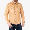 Iron Heart X Simmons Bilt Horsehide Western Shirt - The Pale Rider - Natural 1 Iron Heart X Simmons Bilt Horsehide Western Shirt - The Pale Rider - Natural -Denim Clothing-Iron Heart International IHSB PR NAT
