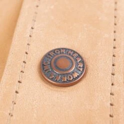 Iron Heart X Simmons Bilt Horsehide Western Shirt - The Pale Rider - Natural -Denim Clothing-Iron Heart International IHSB PR NAT 7