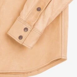 Iron Heart X Simmons Bilt Horsehide Western Shirt - The Pale Rider - Natural -Denim Clothing-Iron Heart International IHSB PR NAT 8