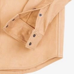 Iron Heart X Simmons Bilt Horsehide Western Shirt - The Pale Rider - Natural -Denim Clothing-Iron Heart International IHSB PR NAT 9