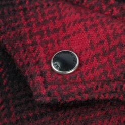 Ultra Heavy Flannel Ombré Check Western Shirt - Red/Black -Denim Clothing-Iron Heart International IHSH 264 RED 10