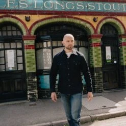 14oz Selvedge Denim Western Shirt - Black/Black -Denim Clothing-Iron Heart International IHSH 295 BB 2