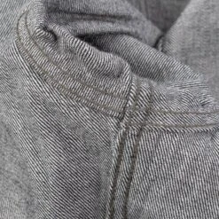 12oz Selvedge Denim Work Shirt With Snaps - Black/Cream -Denim Clothing-Iron Heart International IHSH 326 BLK 12