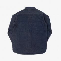 12oz Selvedge Denim Work Shirt With Snaps - Indigo -Denim Clothing-Iron Heart International IHSH 326 IND 3
