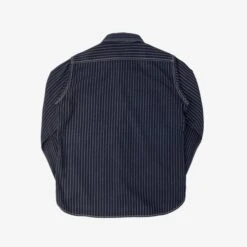 6oz Wabash Work Shirt - Indigo -Denim Clothing-Iron Heart International IHSH 327 IND 4