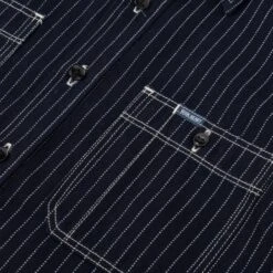 6oz Wabash Work Shirt - Indigo -Denim Clothing-Iron Heart International IHSH 327 IND 8