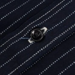 6oz Wabash Work Shirt - Indigo -Denim Clothing-Iron Heart International IHSH 327 IND 9