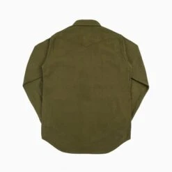 12oz Moleskin CPO Shirt - Olive -Denim Clothing-Iron Heart International IHSH 331 ODG 3