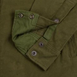 12oz Moleskin CPO Shirt - Olive -Denim Clothing-Iron Heart International IHSH 331 ODG 7