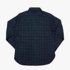 Ultra Heavy Flannel Classic Check Work Shirt - Red Overdyed Black -Denim Clothing-Iron Heart International IHSH 334 OD 2