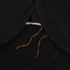 12oz Selvedge Denim Work Shirt With Snaps - Black -Denim Clothing-Iron Heart International IHSH 338 BLK 11