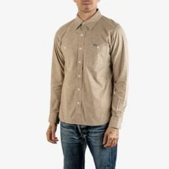 10oz Selvedge Chambray Work Shirt - Khaki