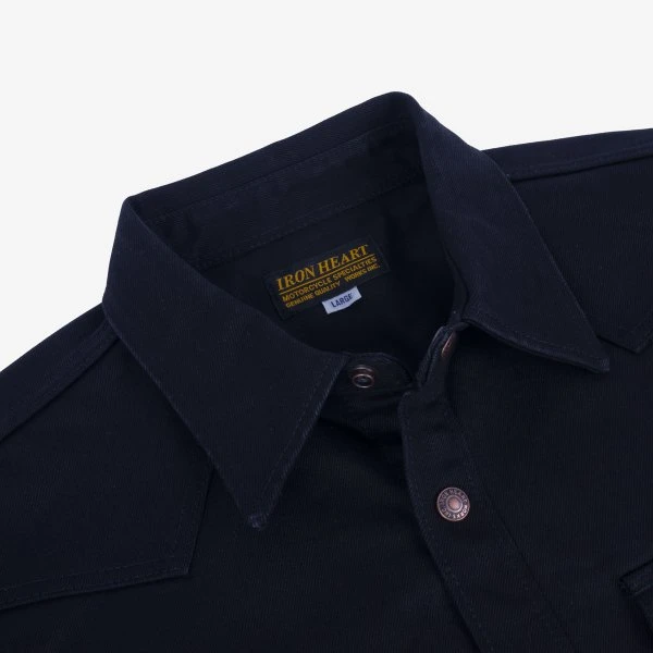 16oz Non-Selvedge Denim CPO Shirt - Superblack (Fades To Grey) 9 16oz Non-Selvedge Denim CPO Shirt - Superblack (Fades To Grey) - Image 7