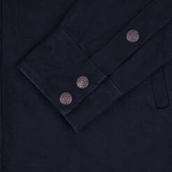 16oz Non-Selvedge Denim CPO Shirt - Superblack (Fades To Grey) 23 16oz Non-Selvedge Denim CPO Shirt - Superblack (Fades To Grey) -Denim Clothing-Iron Heart International IHSH 362 BLK 8