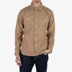 10oz Organic Chambray Work Shirt - Mocha