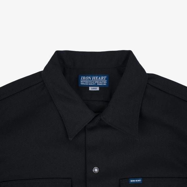 11oz T/C Mechanic Shirt - Black 9 11oz T/C Mechanic Shirt - Black - Image 7