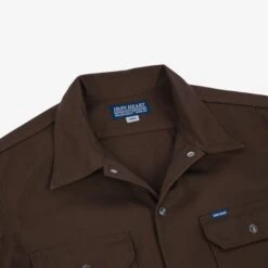 11oz T/C Mechanic Shirt - Brown -Denim Clothing-Iron Heart International IHSH 364 BRN 7