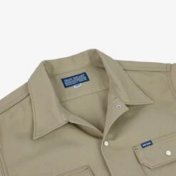 11oz T/C Mechanic Shirt - Khaki -Denim Clothing-Iron Heart International IHSH 364 KHA 7