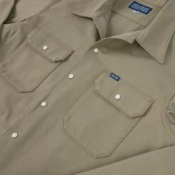 11oz T/C Mechanic Shirt - Khaki -Denim Clothing-Iron Heart International IHSH 364 KHA 8