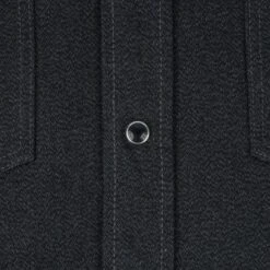 10oz Mock Twist Twill Western Shirt - Black -Denim Clothing-Iron Heart International IHSH 367 BLK 7