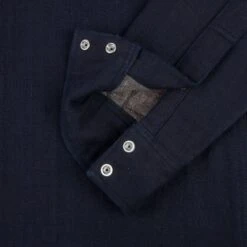 14oz Double Cloth Western Shirt - Indigo -Denim Clothing-Iron Heart International IHSH 368 IND 10