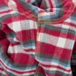 Ultra Heavy Flannel Crazy Check Work Shirt - Red -Denim Clothing-Iron Heart International IHSH 371 RED 11